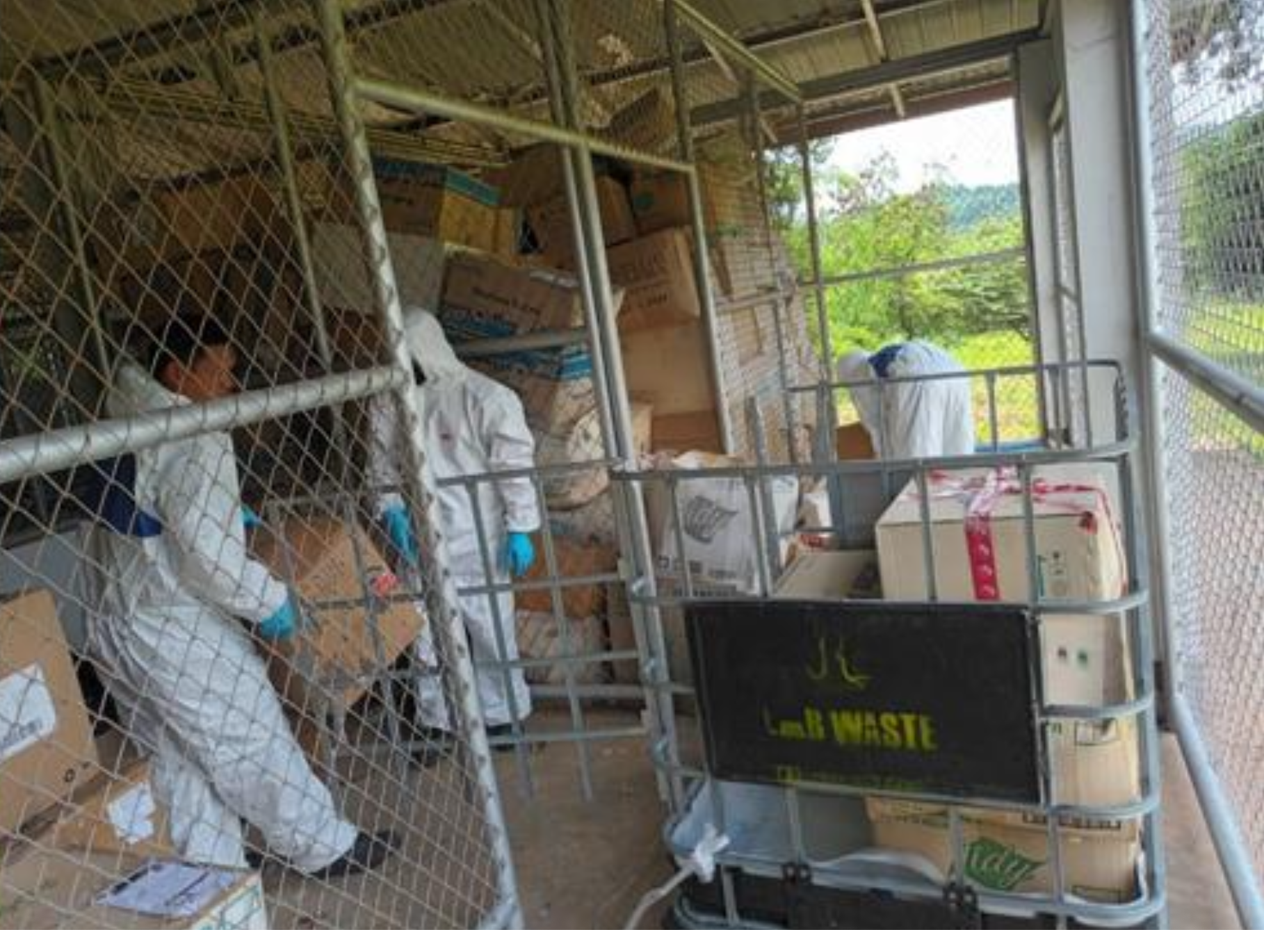 Chemical and hazardous waste storage area