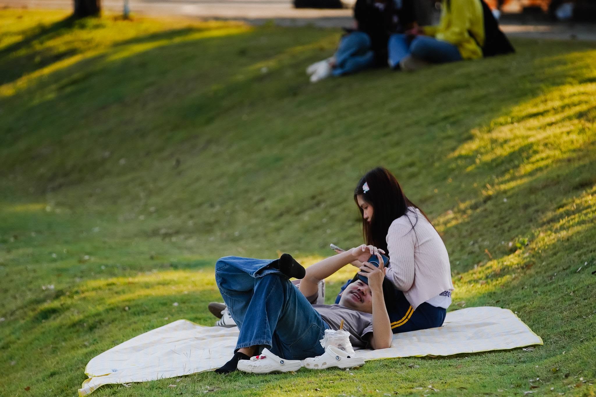 Green spaces for relaxation for students and staff