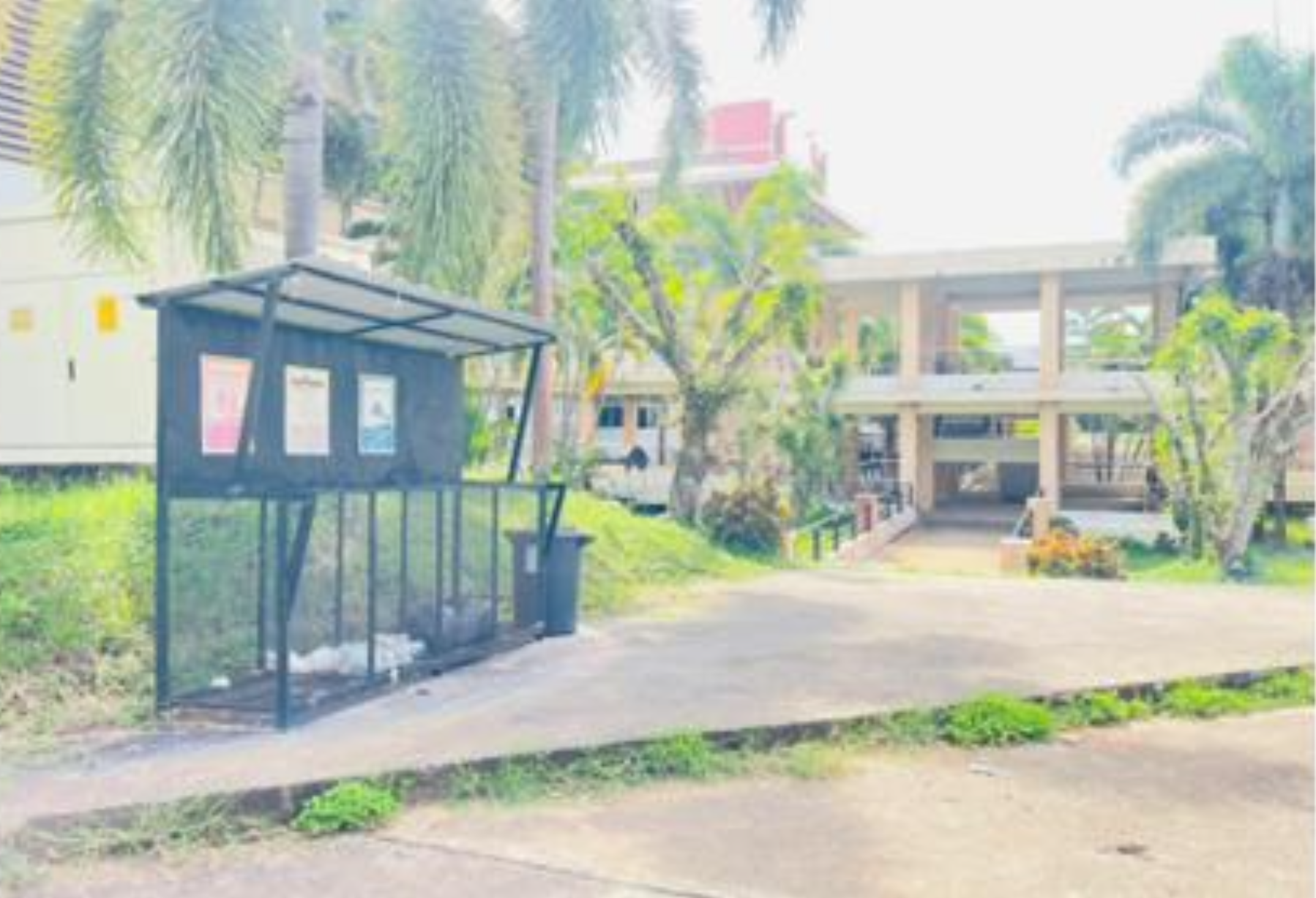 Outdoor waste collection point