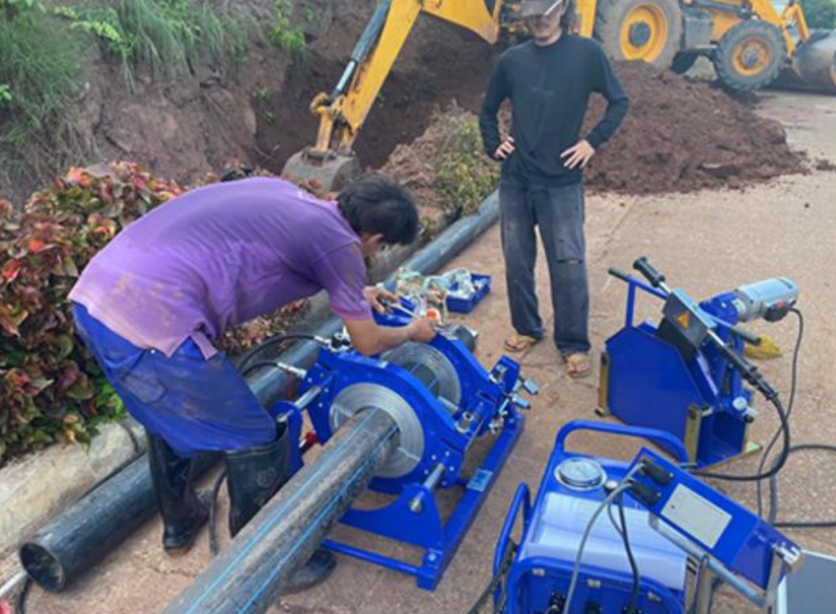 Water supply pipeline maintenance at University of Phayao