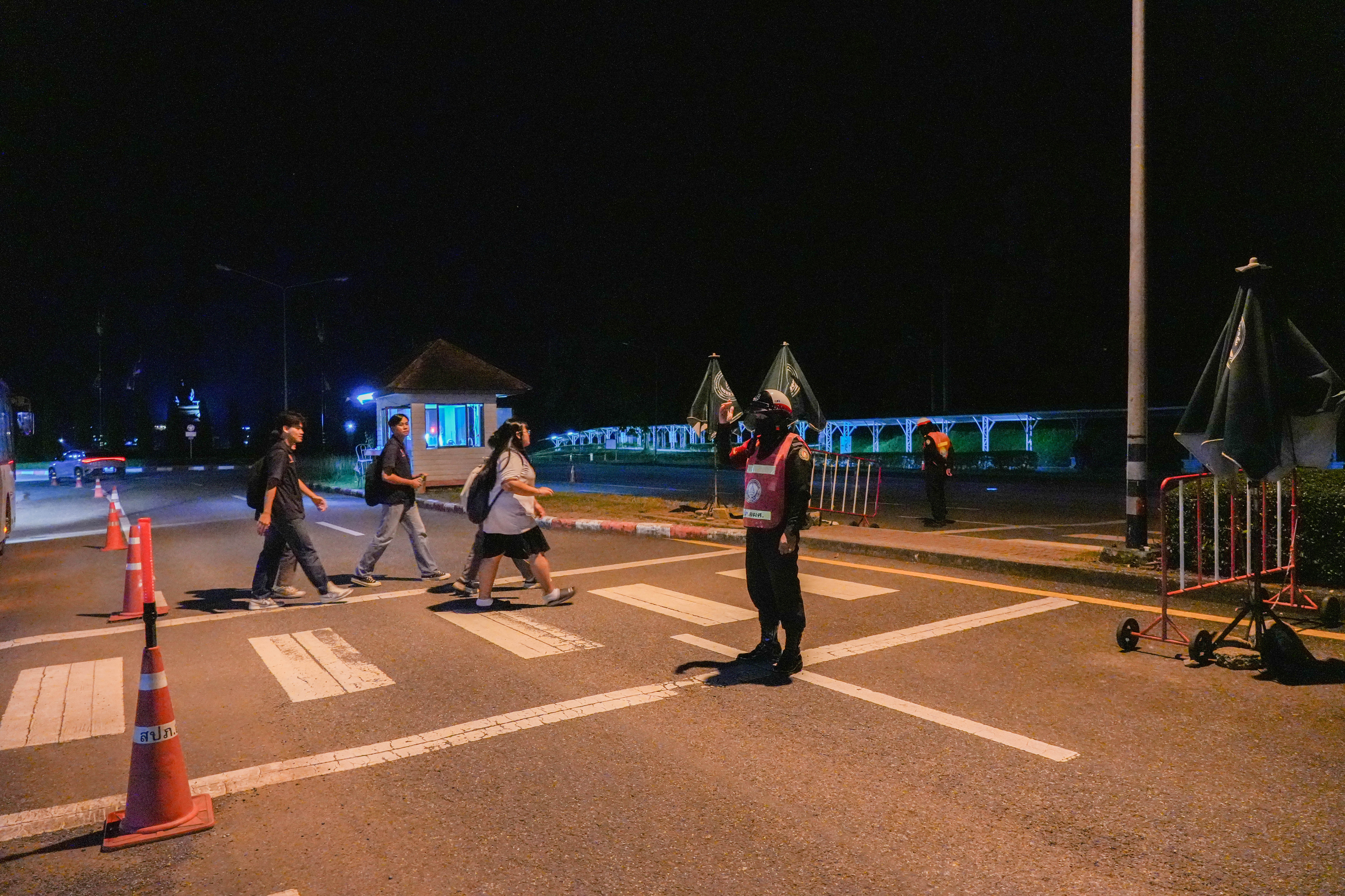 Security patrol officers at University of Phayao