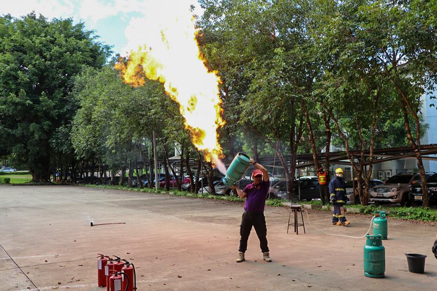 Live fire drill at University of Phayao