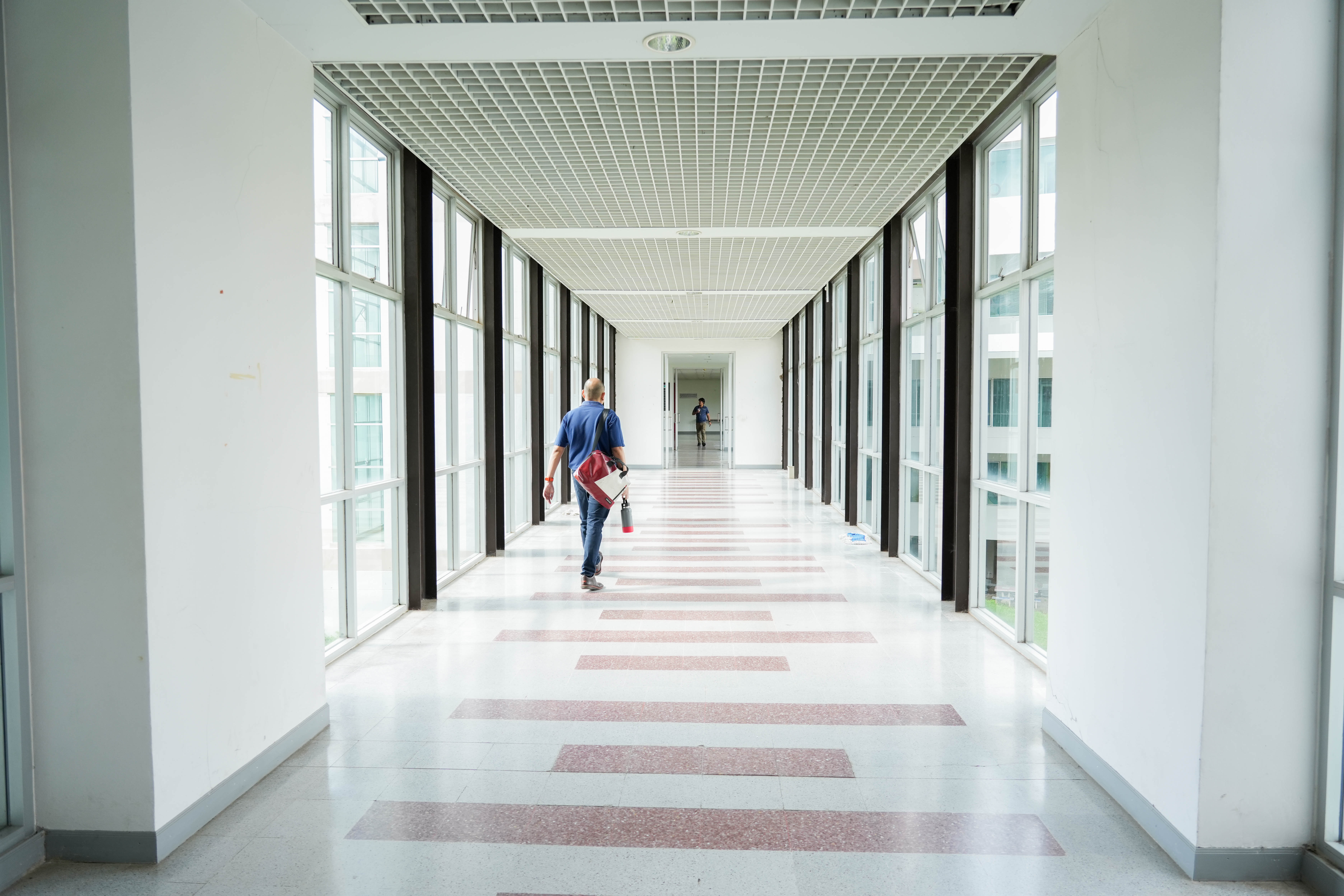 Glass corridor