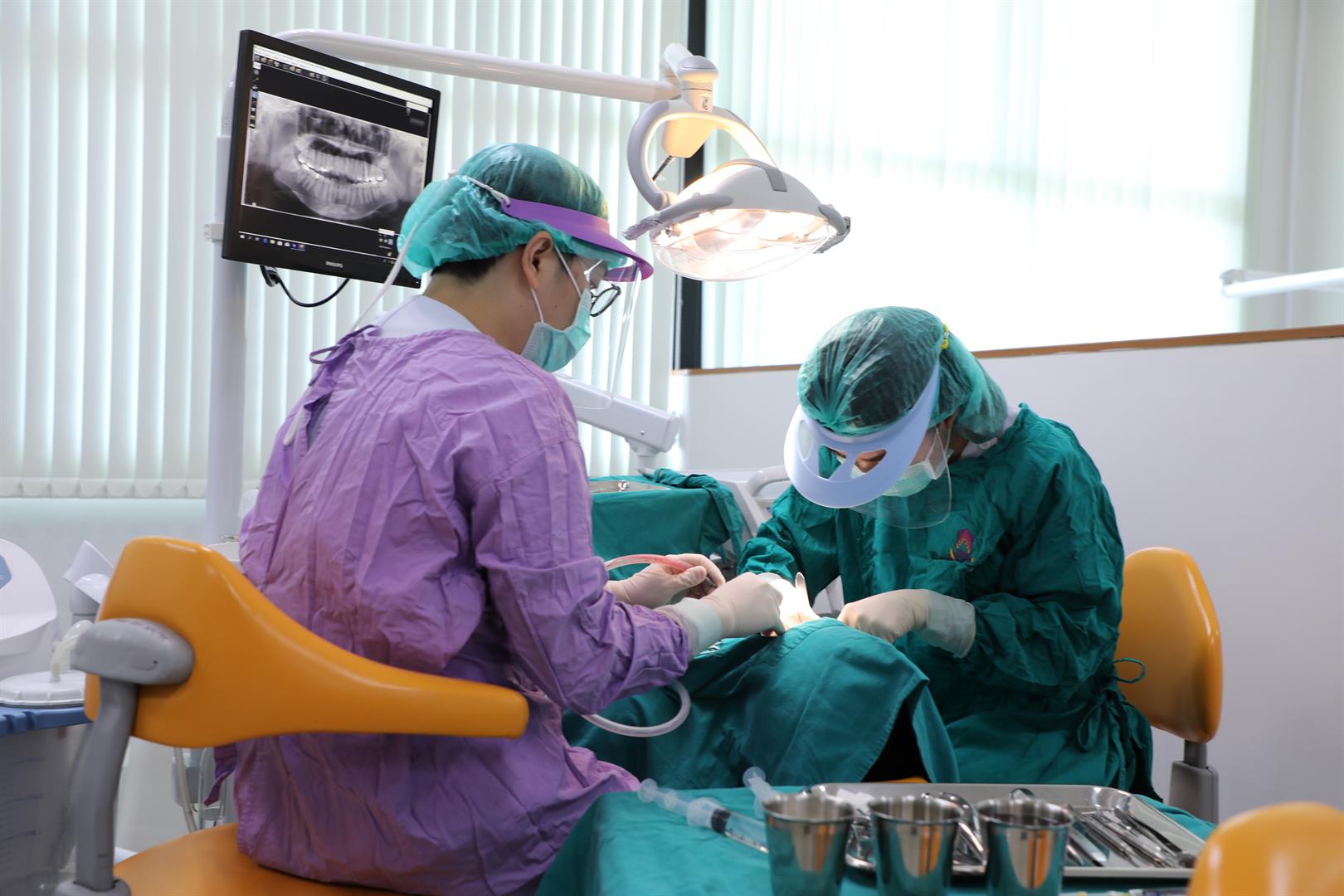 Dental treatment at University of Phayao Dental Hospital