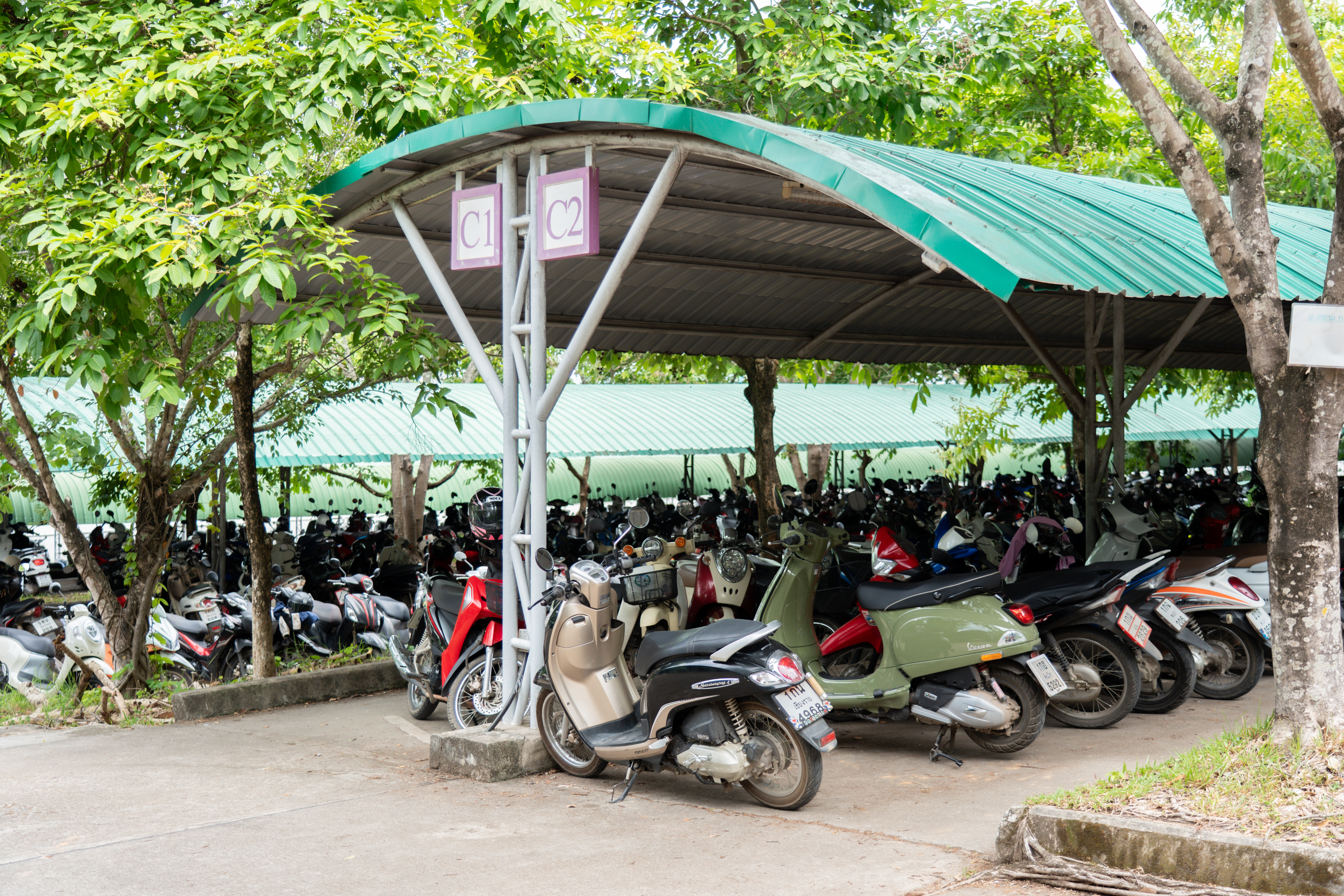Motorcycle parking