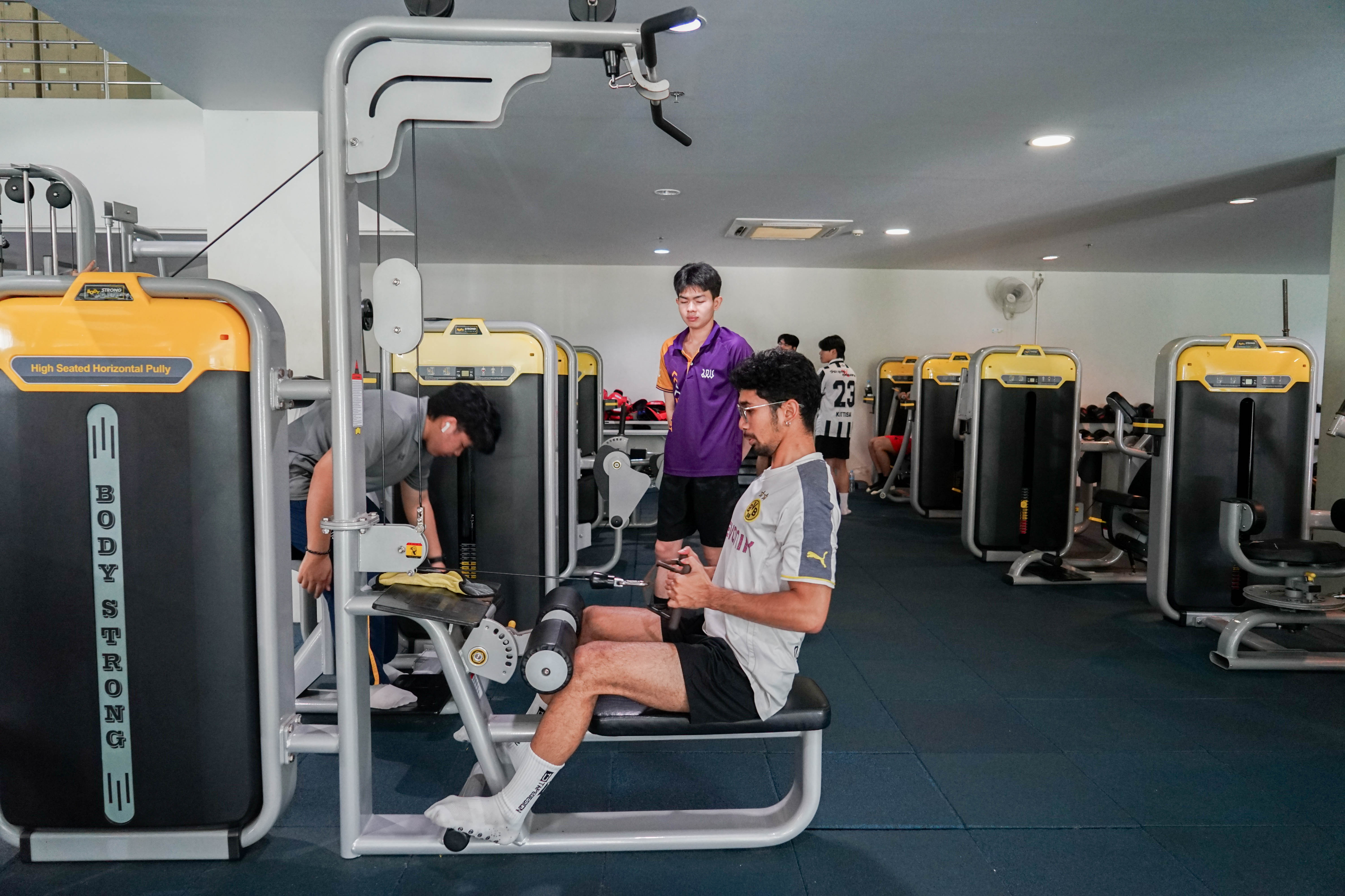 Fitness center equipment at University of Phayao