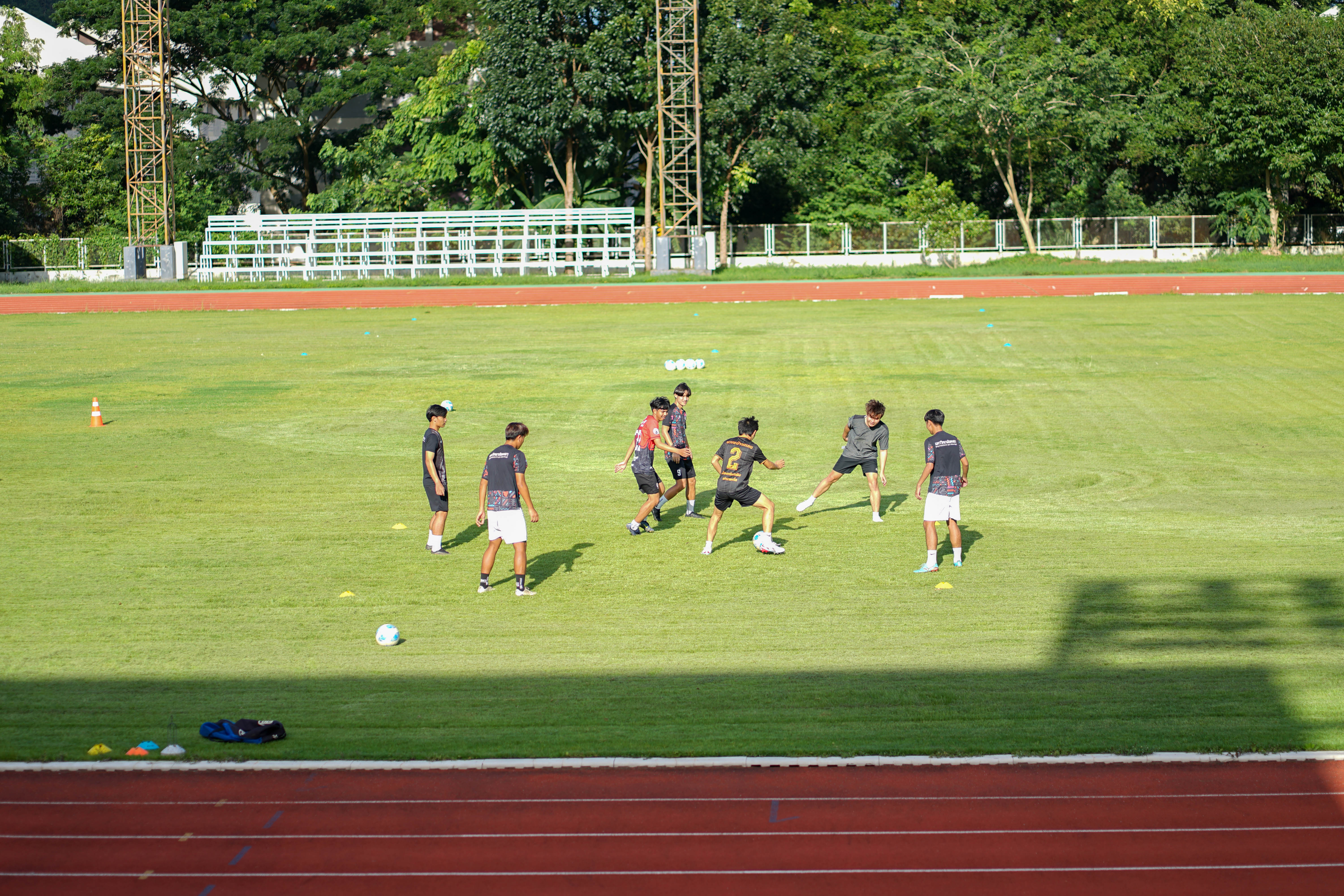 Outdoor sports field at University of Phayao