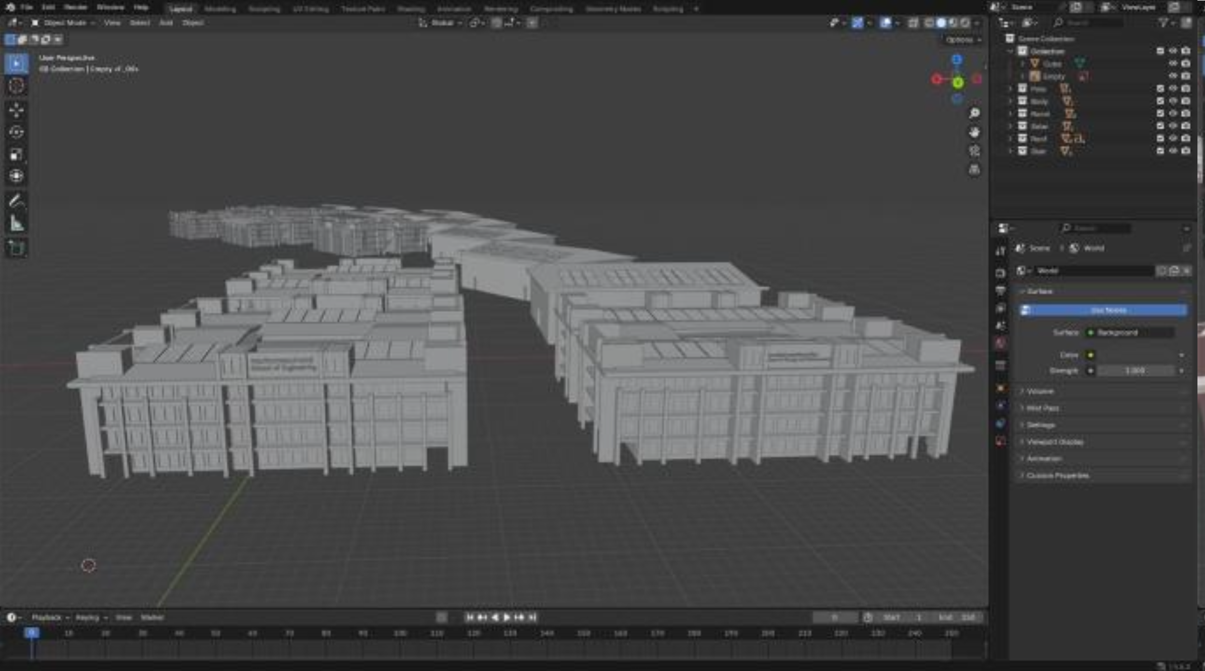 Digital model of building data