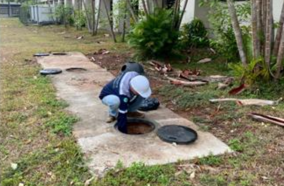 Maintenance of the wastewater treatment system at University of Phayao