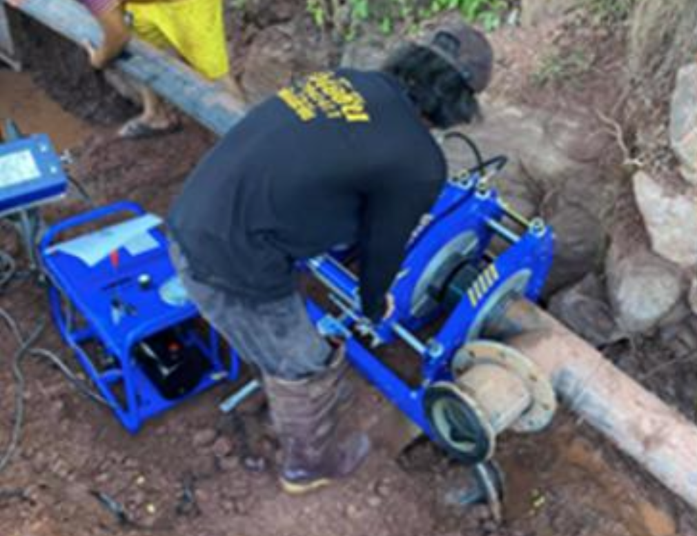 Water supply pipeline maintenance at University of Phayao