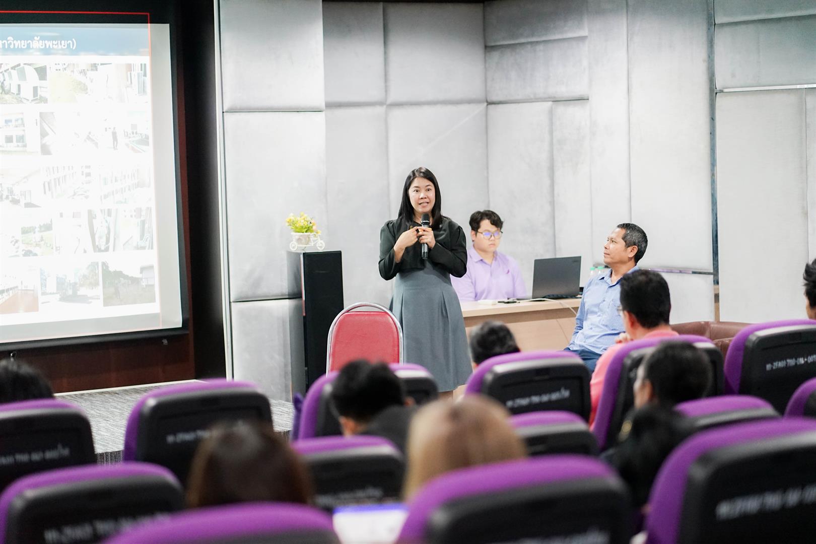 Faculty member lecturing on Module 3 carbon footprint assessment