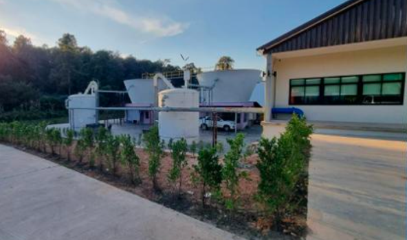 Water production plant exterior, University of Phayao